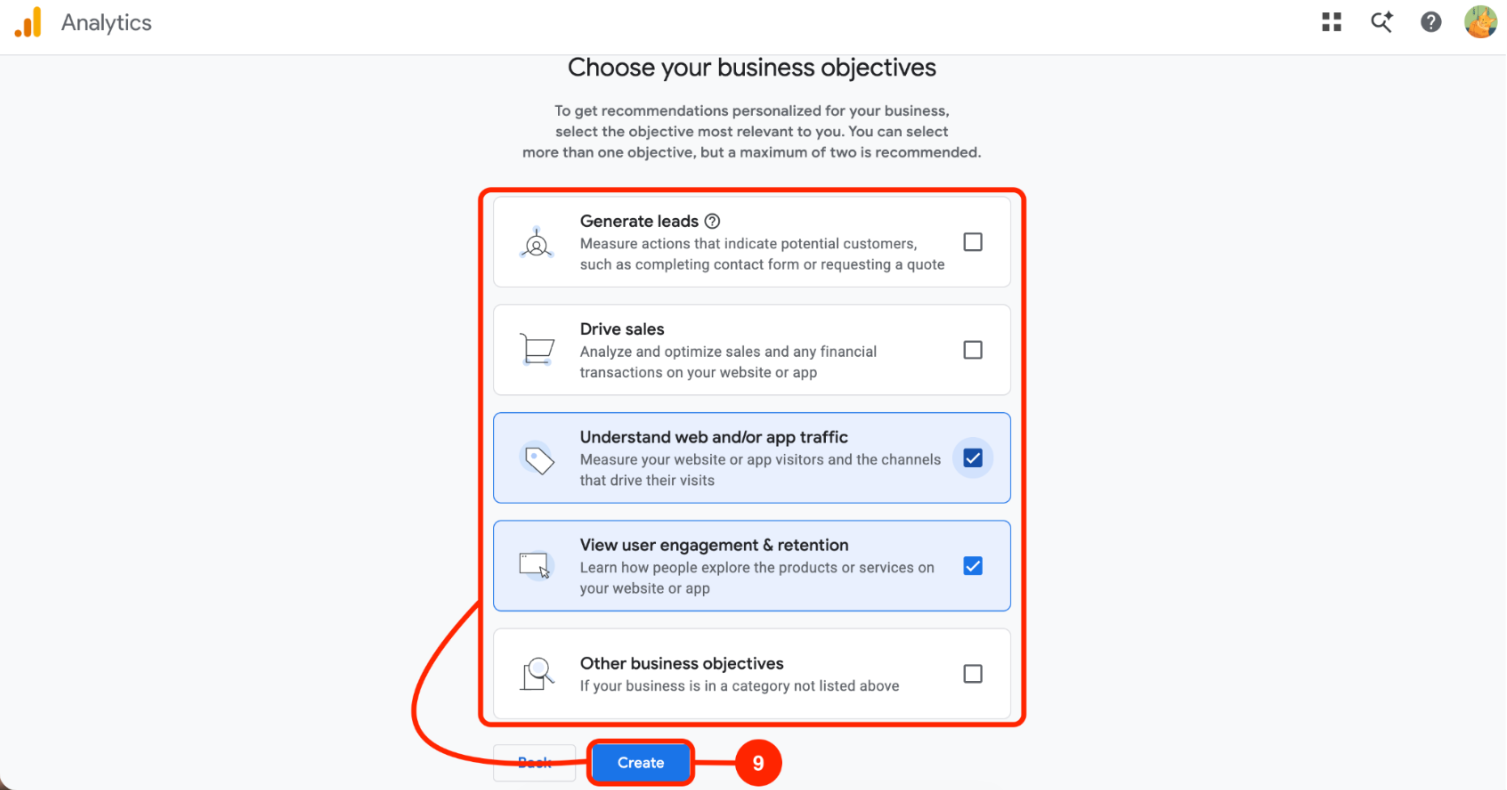 Business objectives