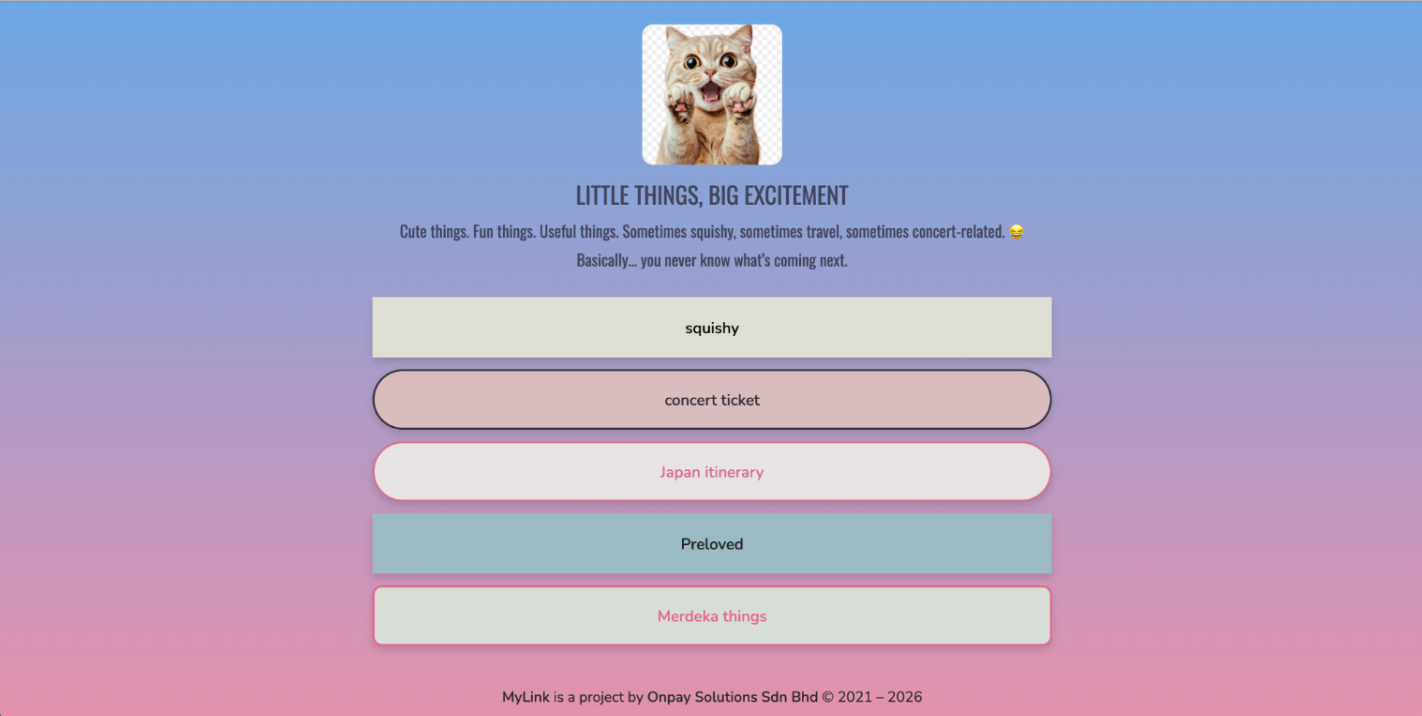 Completed profile